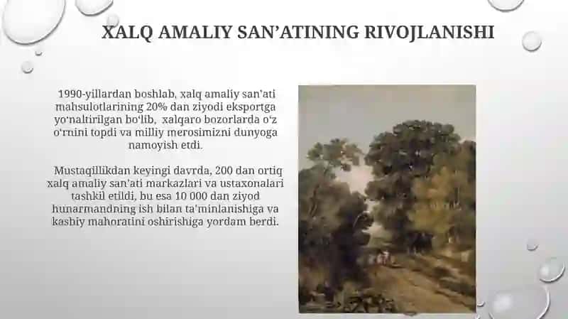 Xalq amaliy sanʼatining rivojlanishi 3