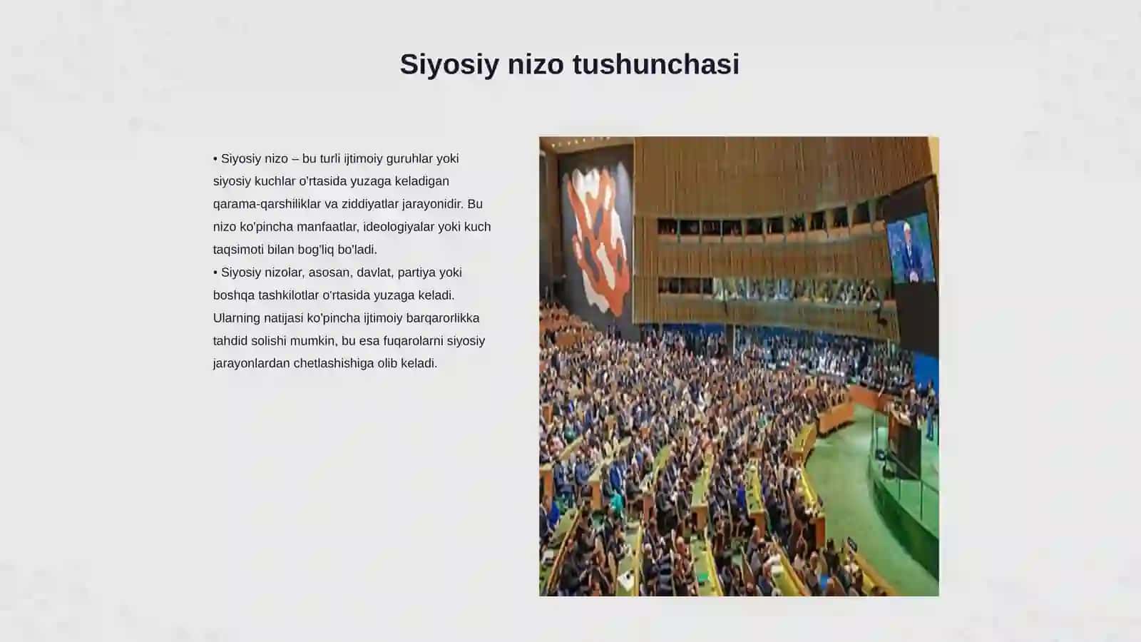 Siyosiy nizo va siyosiy kamsitilish 3