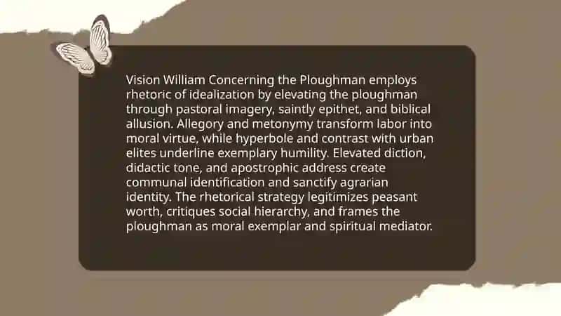 Expression idealization of the image of in the Vision William Concerning the Ploughman 3