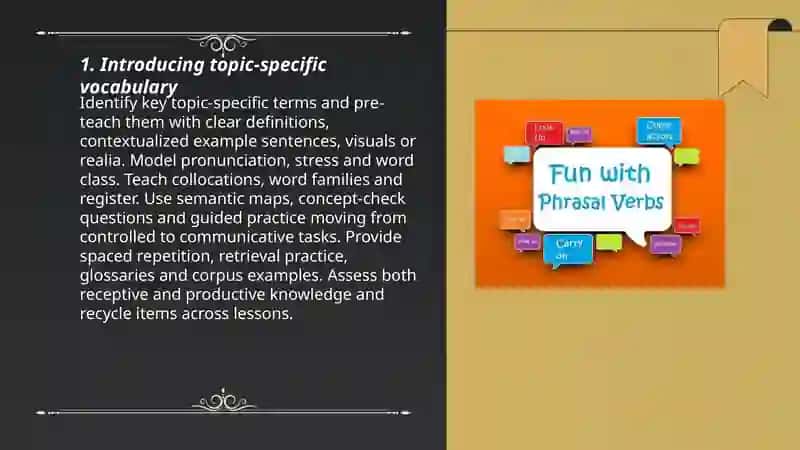 Topic-related words, phrases and idioms presentation 3