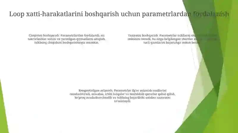 Parametr Boyicha Sikl Operatoriga Oid Misollarning Dasturini Tuzish 3