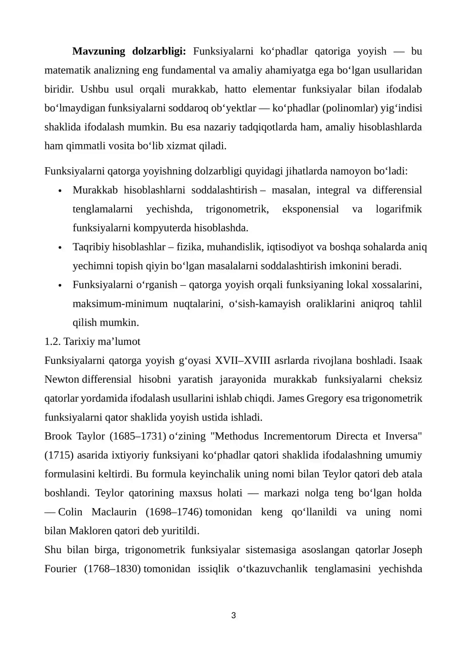 Uzluksiz funksiyani ko'phadlar qatoriga yoyish 3