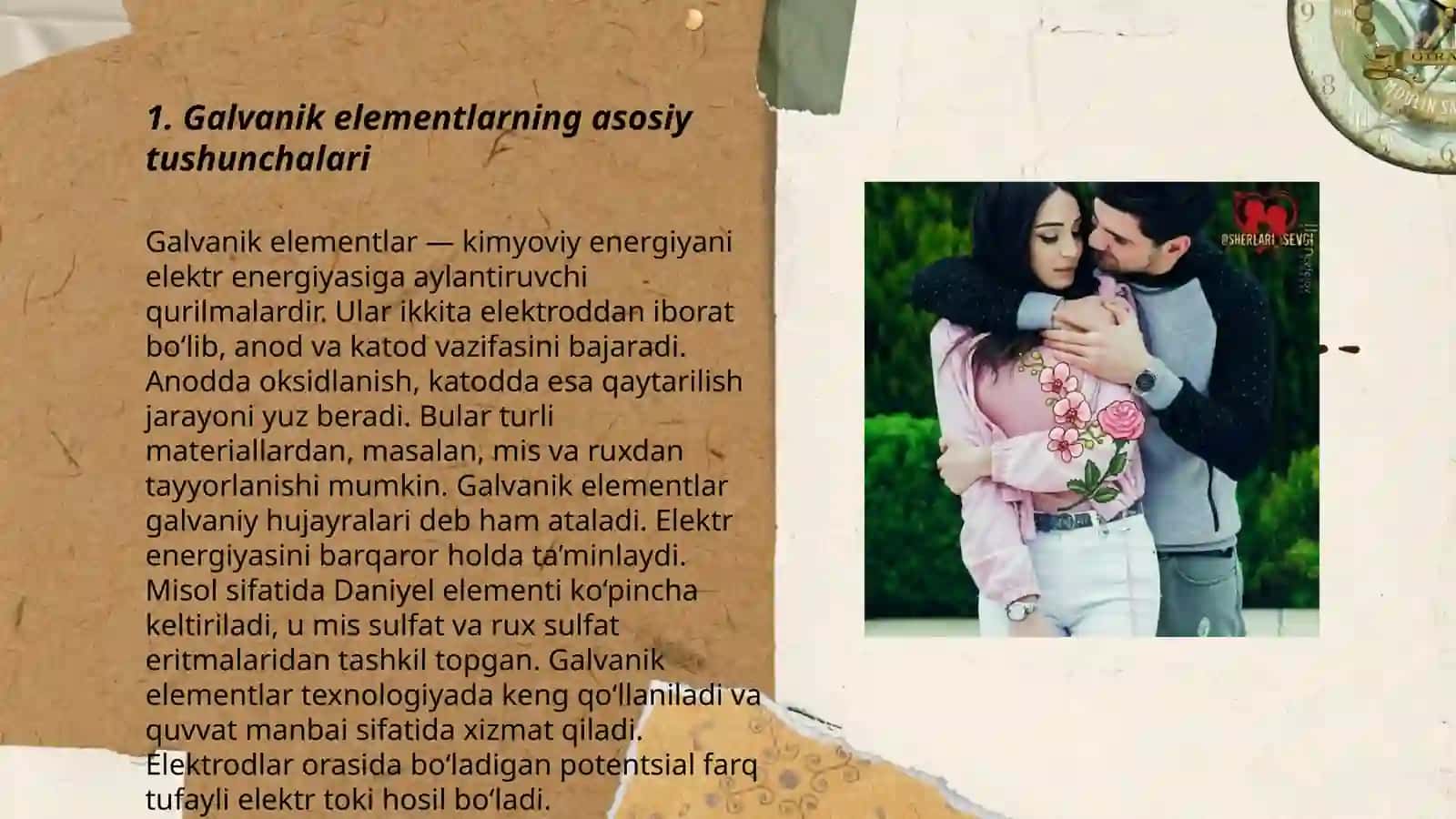 Galvanik elementdagi o'ksidlanish -qaytarilish jarayoni 3