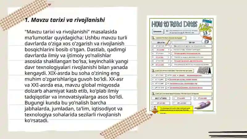 Mavzu boʻyicha rasmiy axborot tayorlash 3
