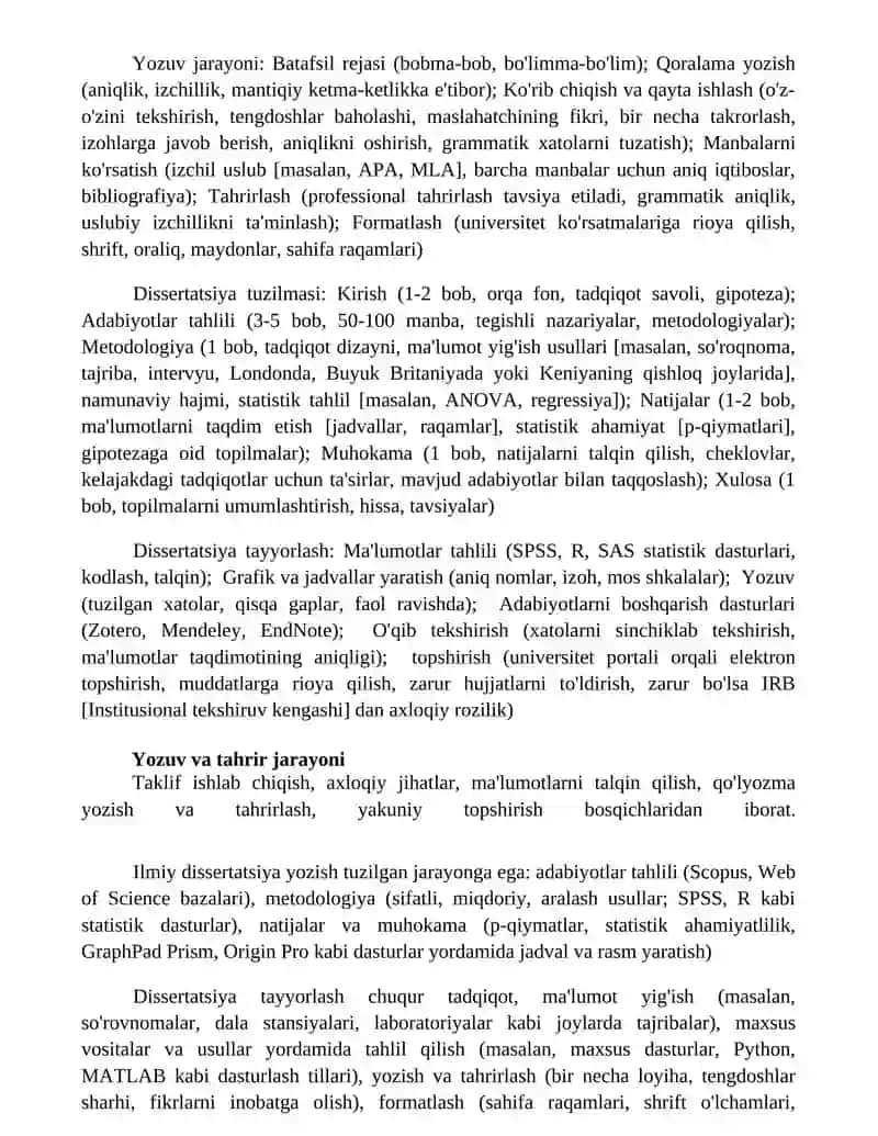 Ilmiy tezis yozish va tayyorlash tartibi 3