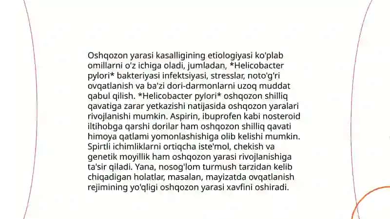 Oshqozon yarasi kasalligi etiologiya patagenezidagi zamonaviy aspektlar 3