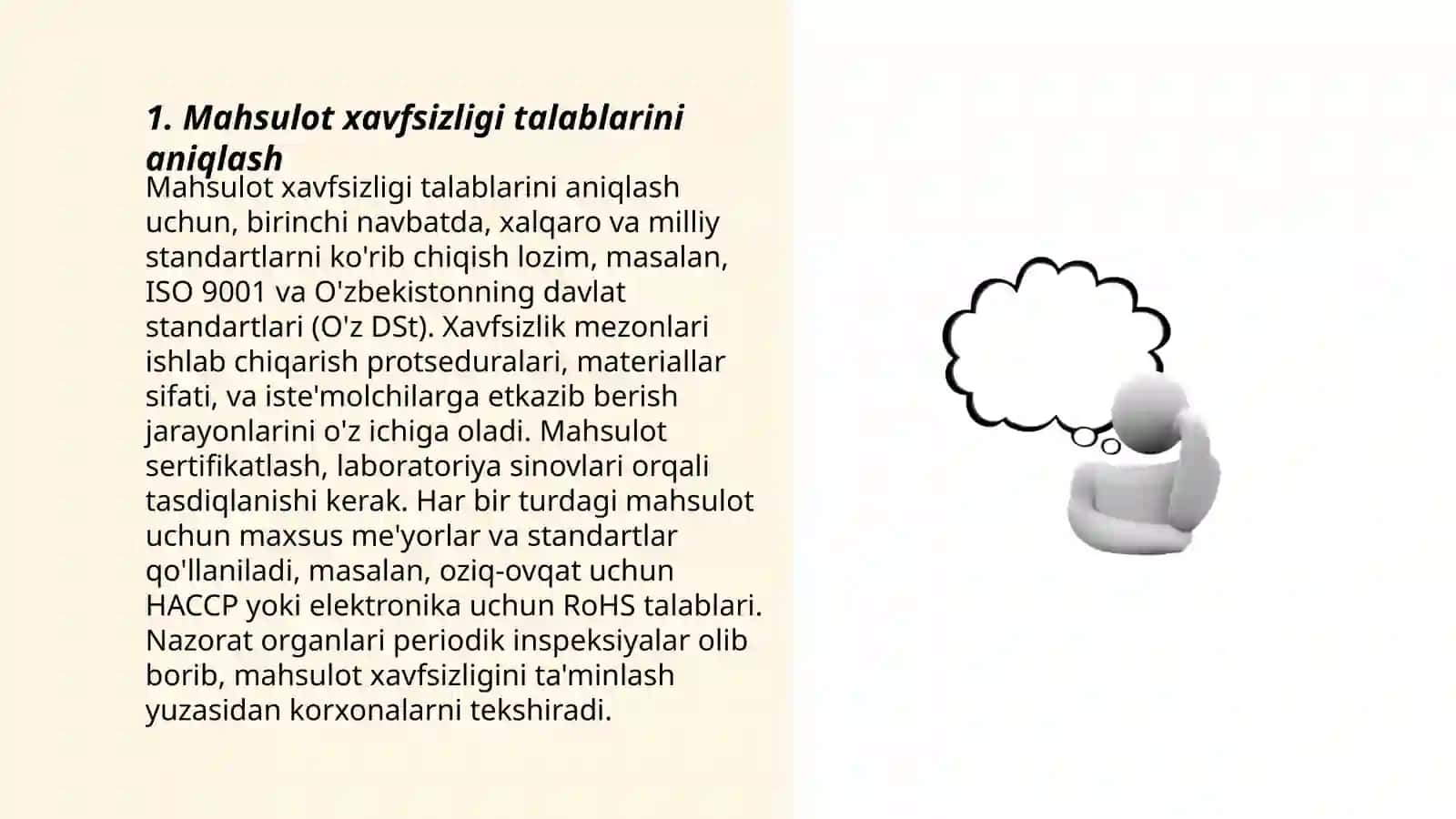 Mahsulot xavfsizligi va chakana savdoda muvofiqlikni baholash 3