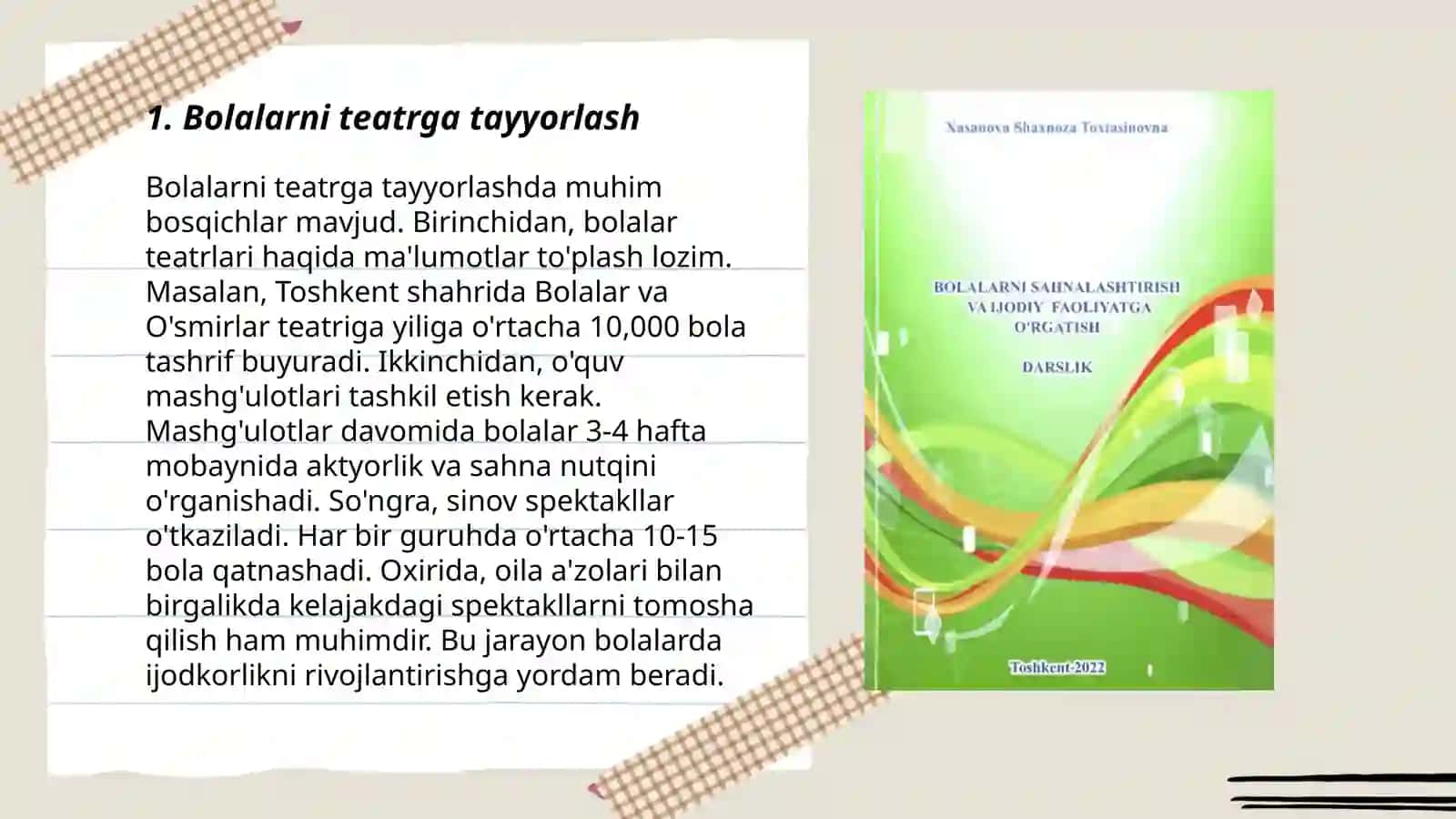 Bolalarni teatrga tayyorlash 3