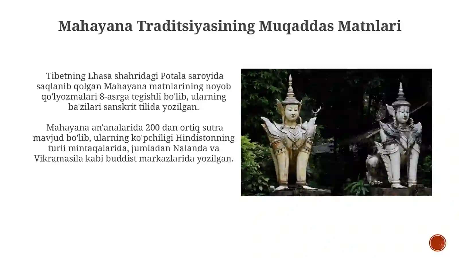 Buddaviylikning muqaddas manbalari. Buddaviylik ta'limoti. Muqaddas matnlar 3