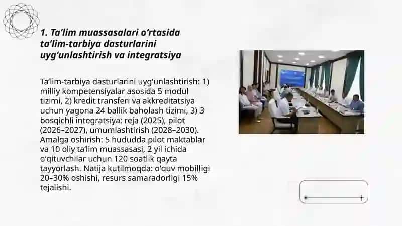 Oʻzbekiston respublikasida taʼlim muassasalariining oʻzaro integratsiyasi va istiqbollari 3