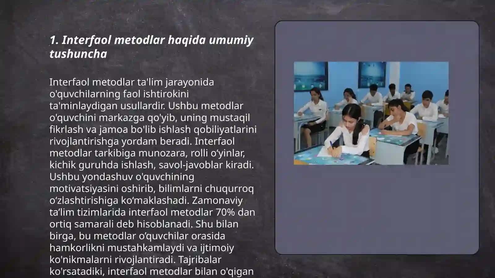 Sinfdan tashqari oʻqish darslarida hikoya janridagi asarlarni oʻqitishda interfaol metodlardan foydalanish 3