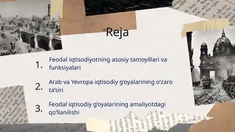 Arab va garbiy Yevropa davlatlarida feodalizm davridagi iqtisodiy g‘oyalar 3