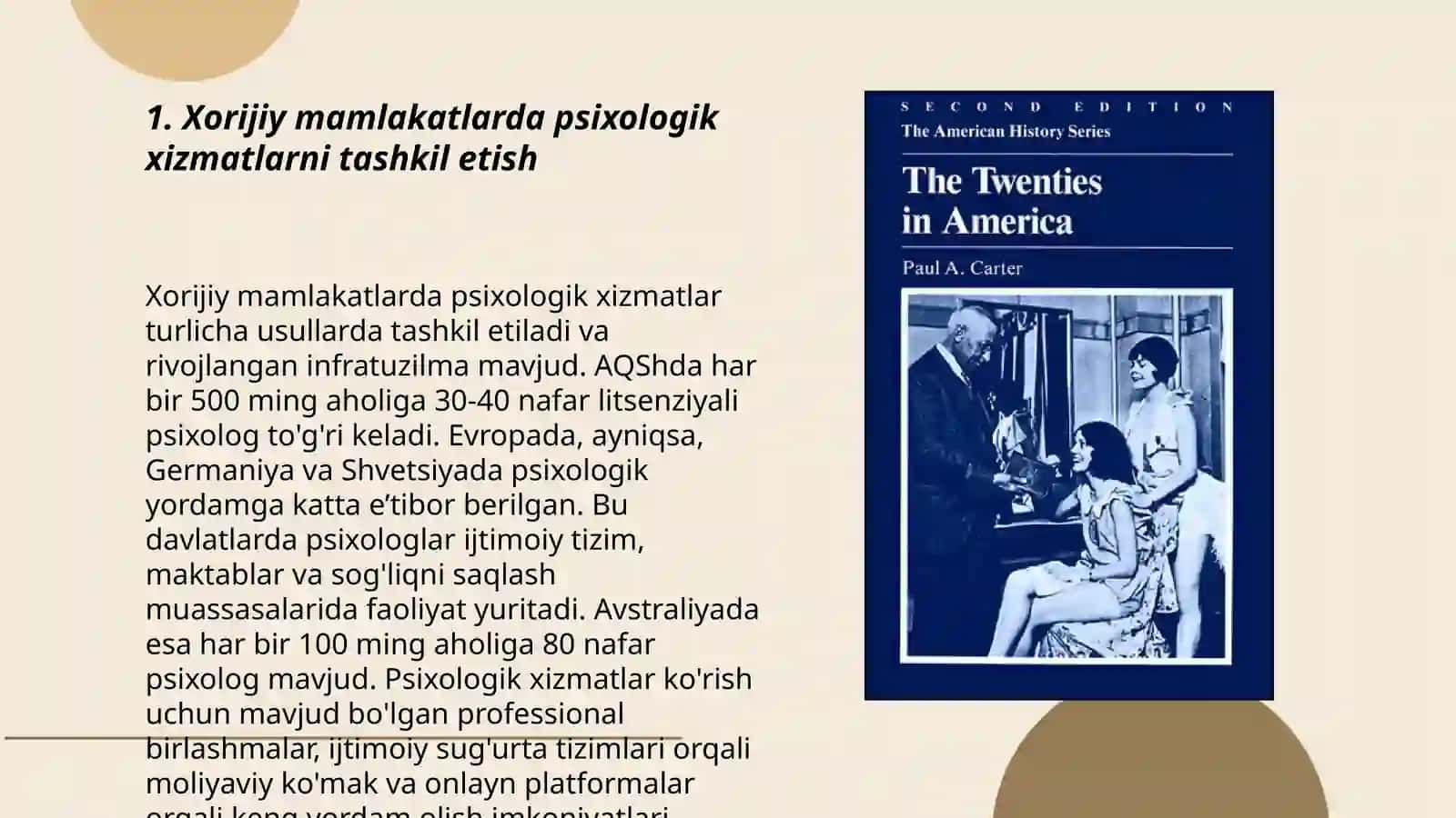 Psixolog faoliyatini tashkil qilishda xorijiy tajribalar 3