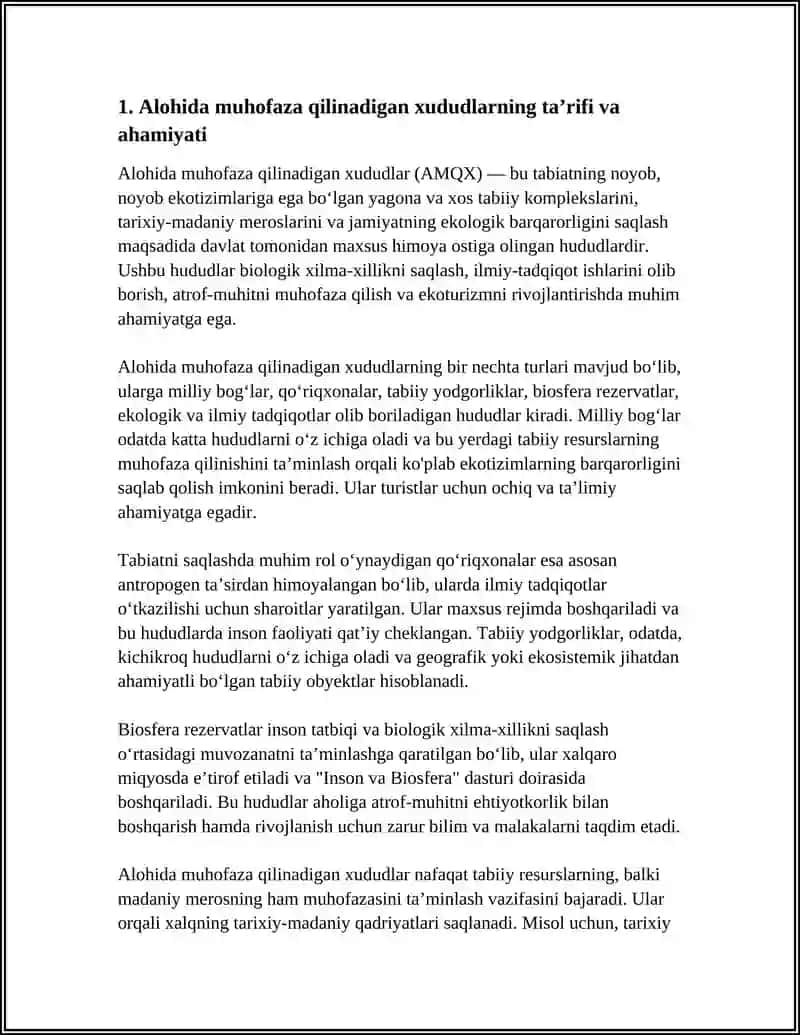 Alohida muhofaza qilinadigan xududlar 3
