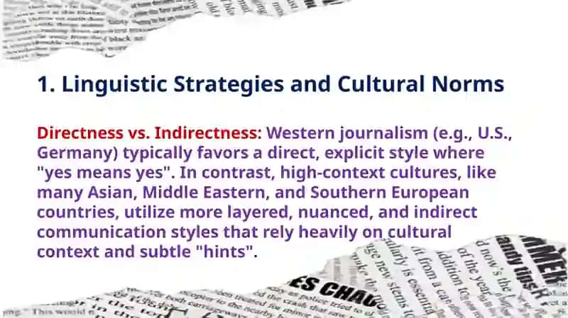 Cultural aspects of newspaper language 3