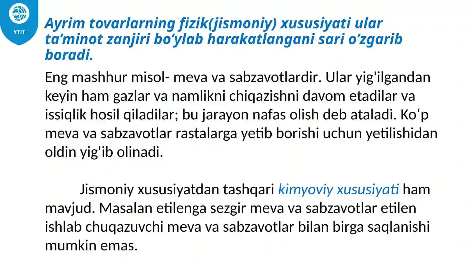 Qadoqlash va materiallarni qo'lga olish 3