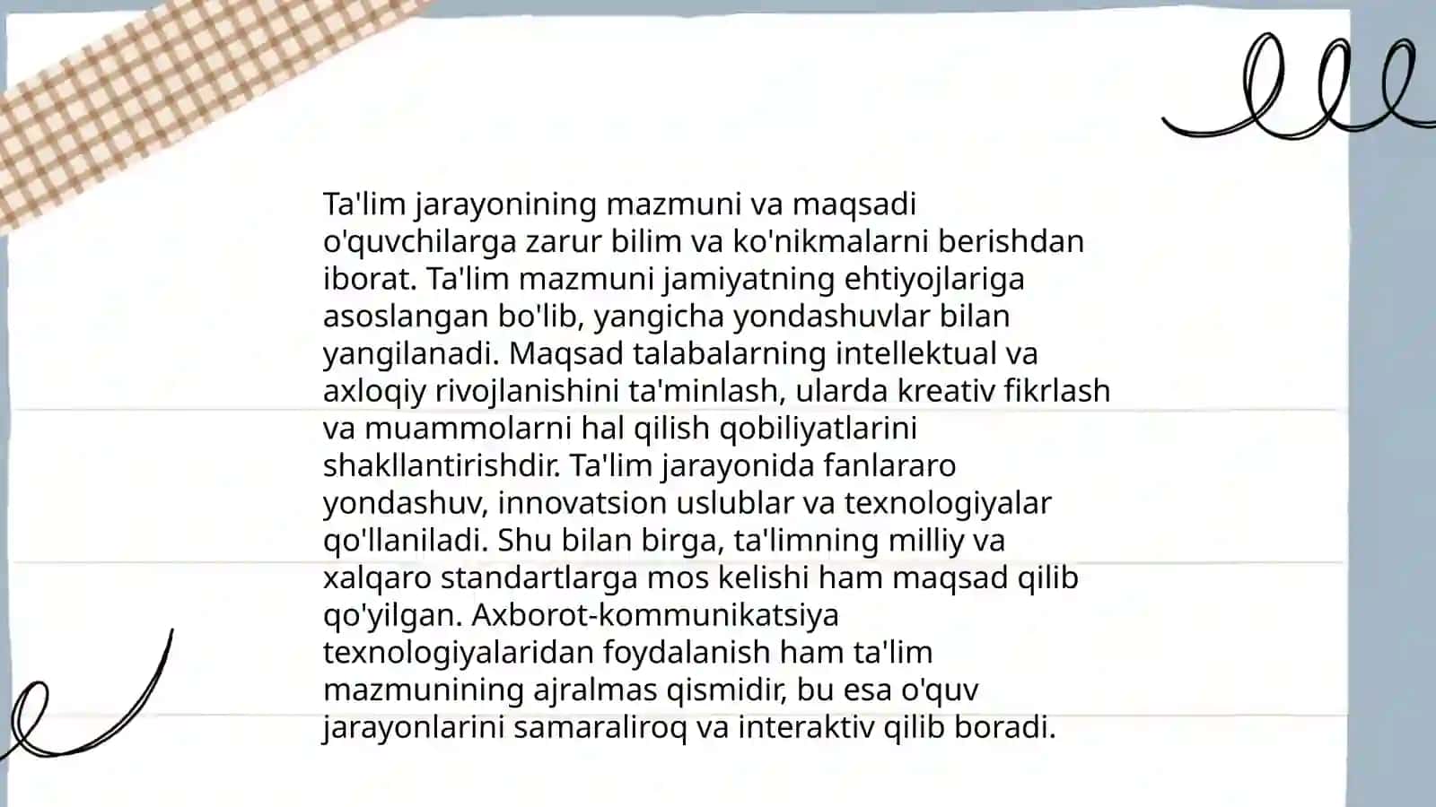 Pedagog shaxi va unga qoyiladigan talablar 3