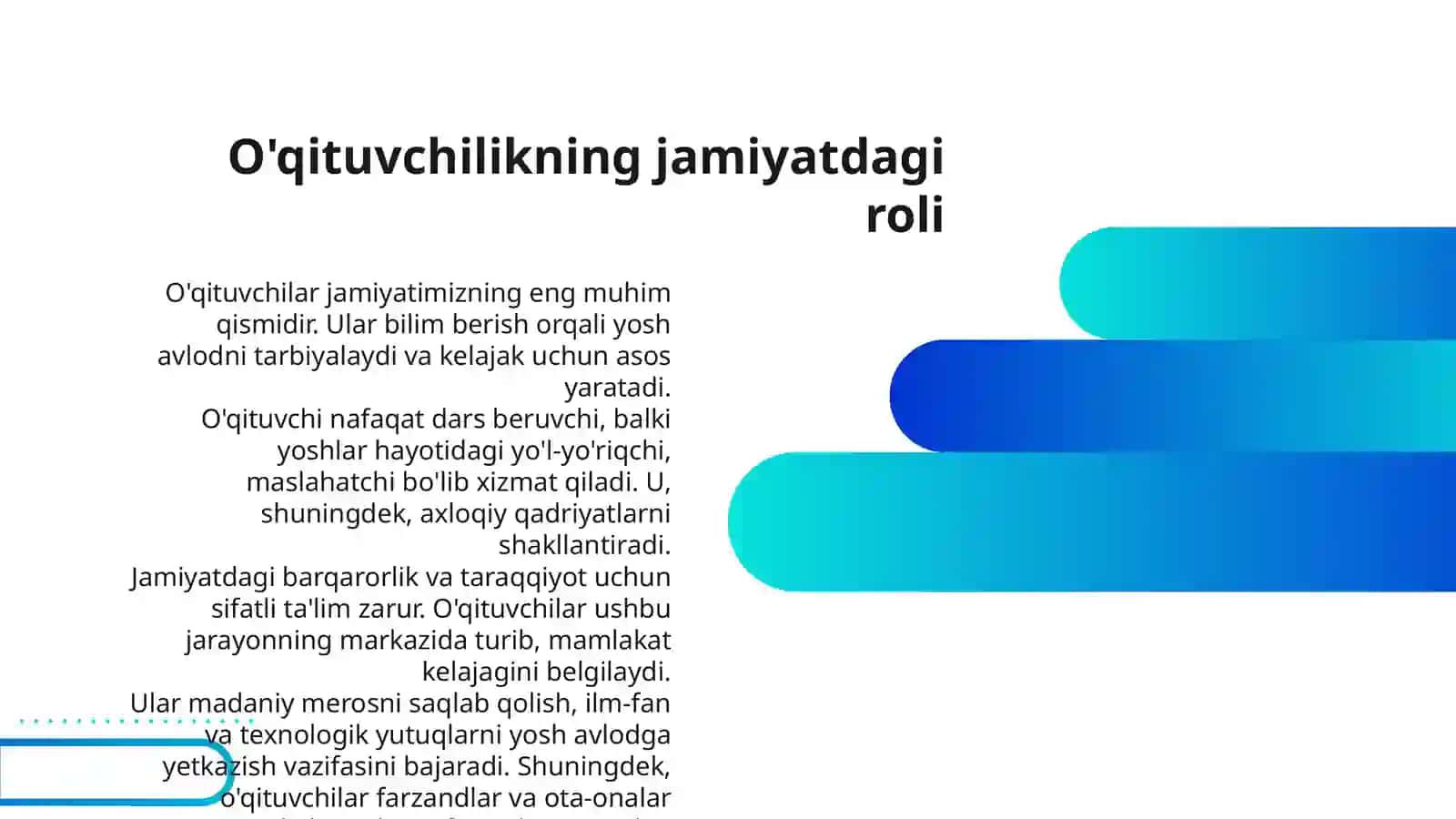 MEN O'QITUVCHI BO'LMOQCHIMAN 3