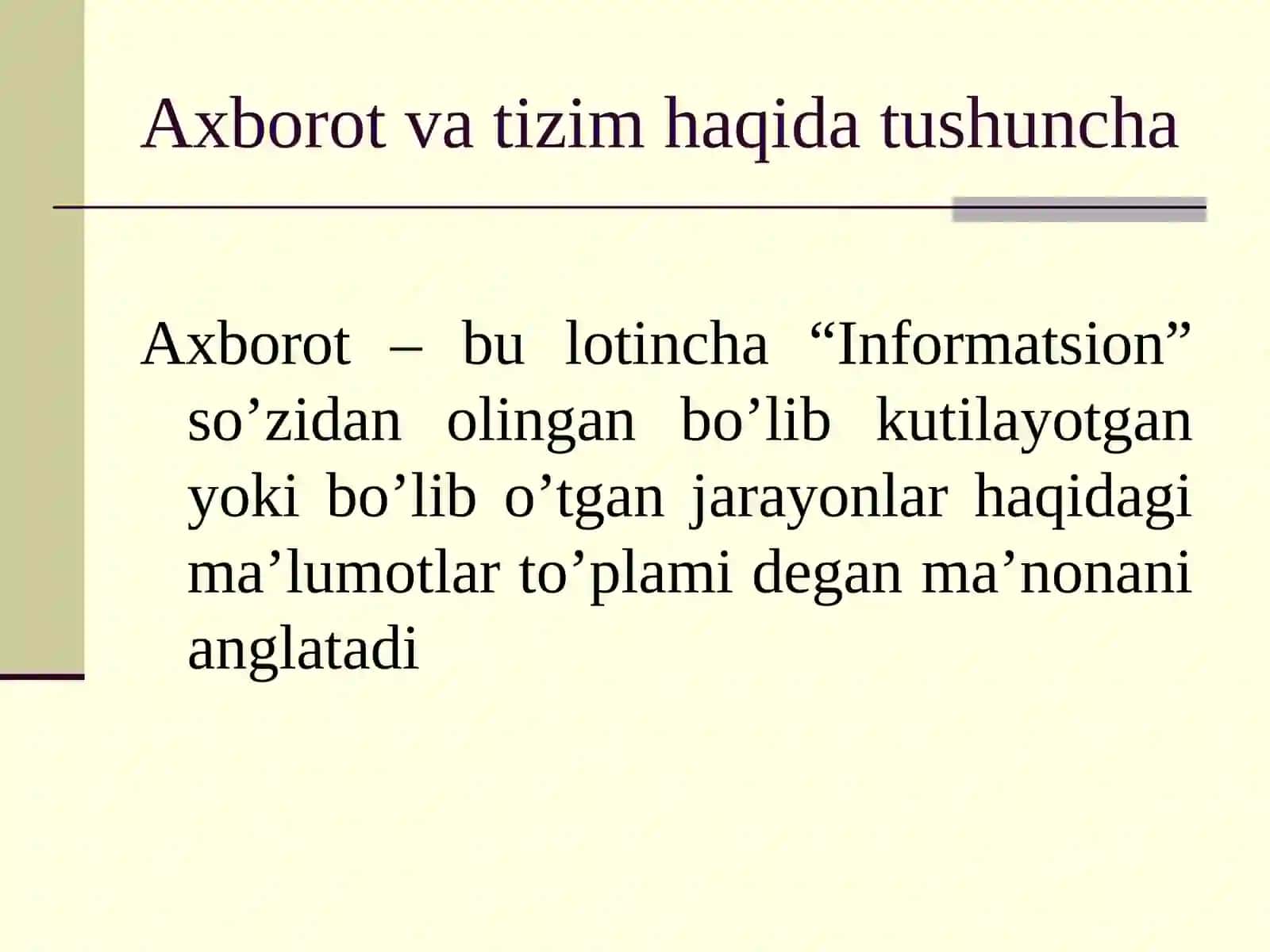 Axborottizimlarivaaxborottexnologiyalari 3