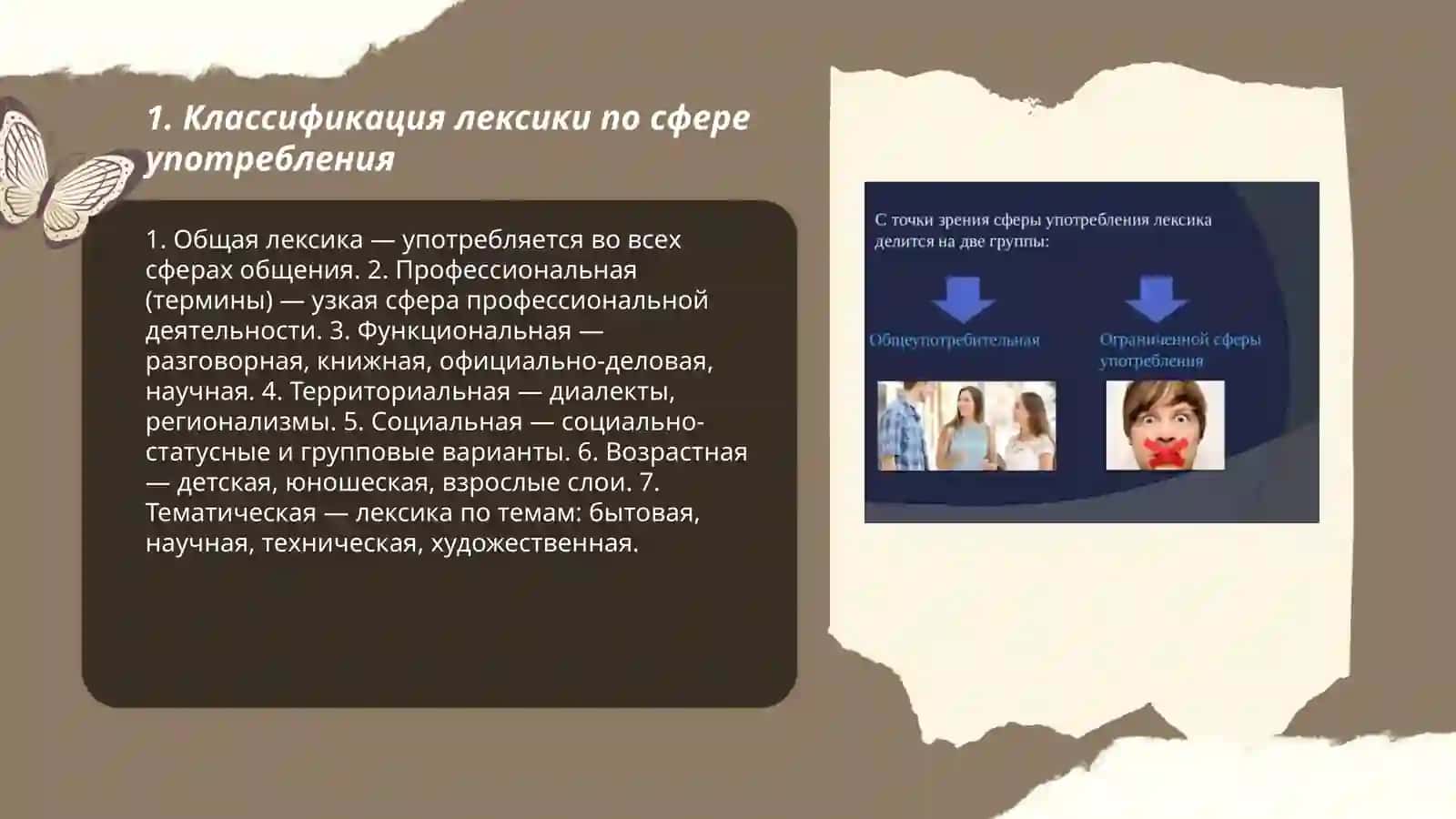 Классификация лексики по сфере употребления 3