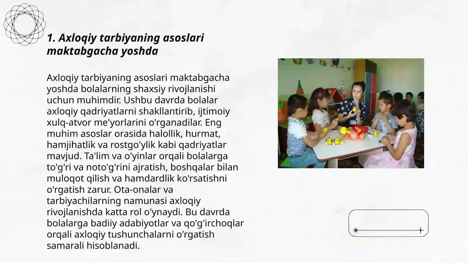Axloqiy tarbiyaning asoslari maktabgacha yoshda 3