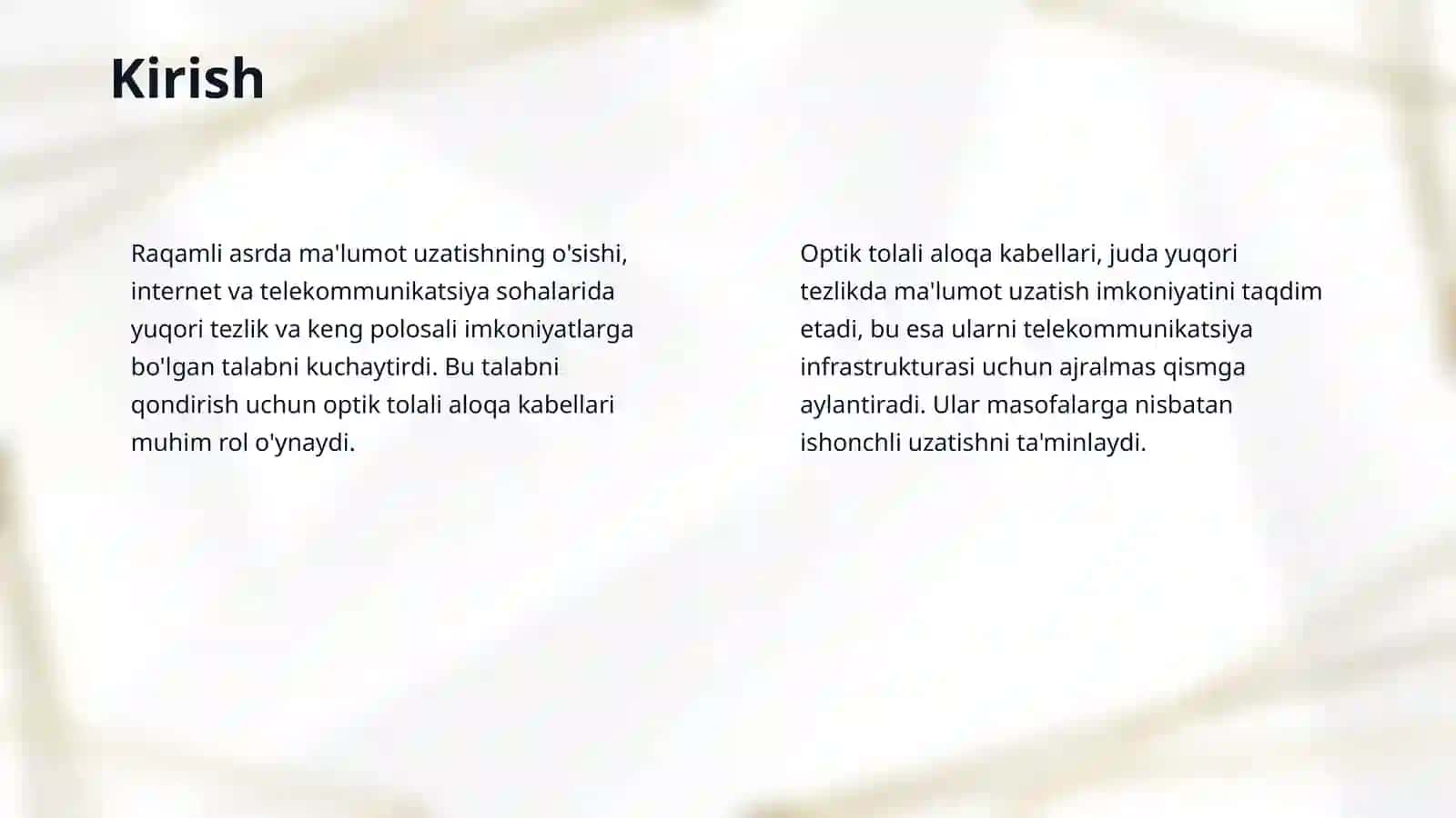 Optik tolali aloqa kabellari. 3