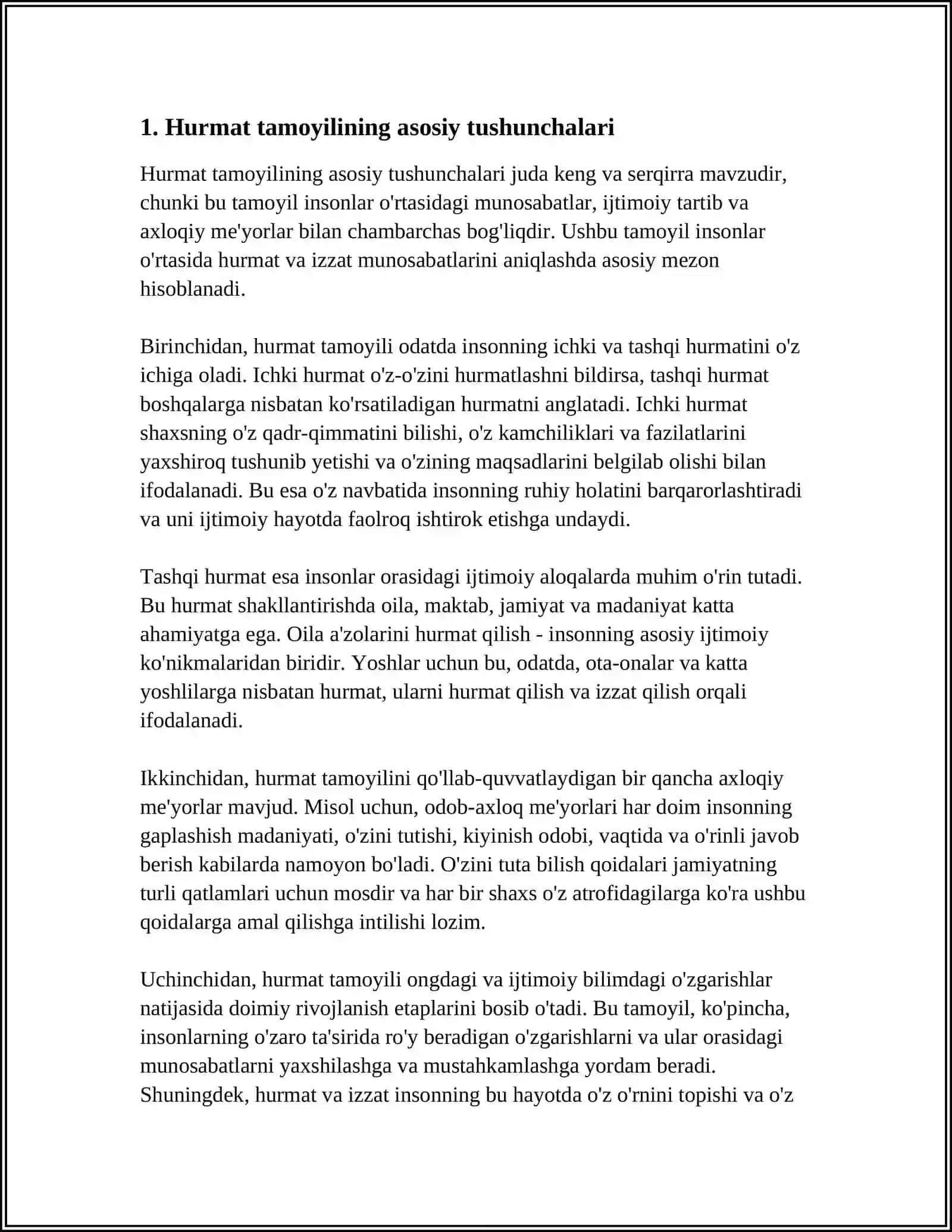 MUSTAQIL ISH Mavzu: PRAGMALINGVISTIKADA HURMAT TAMOYILI 3