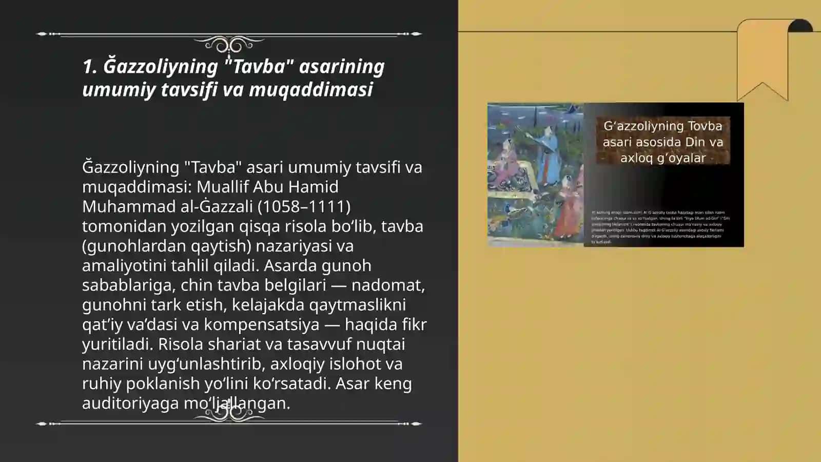 Ğazzoliyning Tavba asari 3