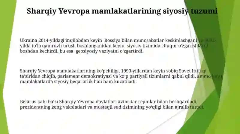 Sharqiy Yevropa davlatlari 3