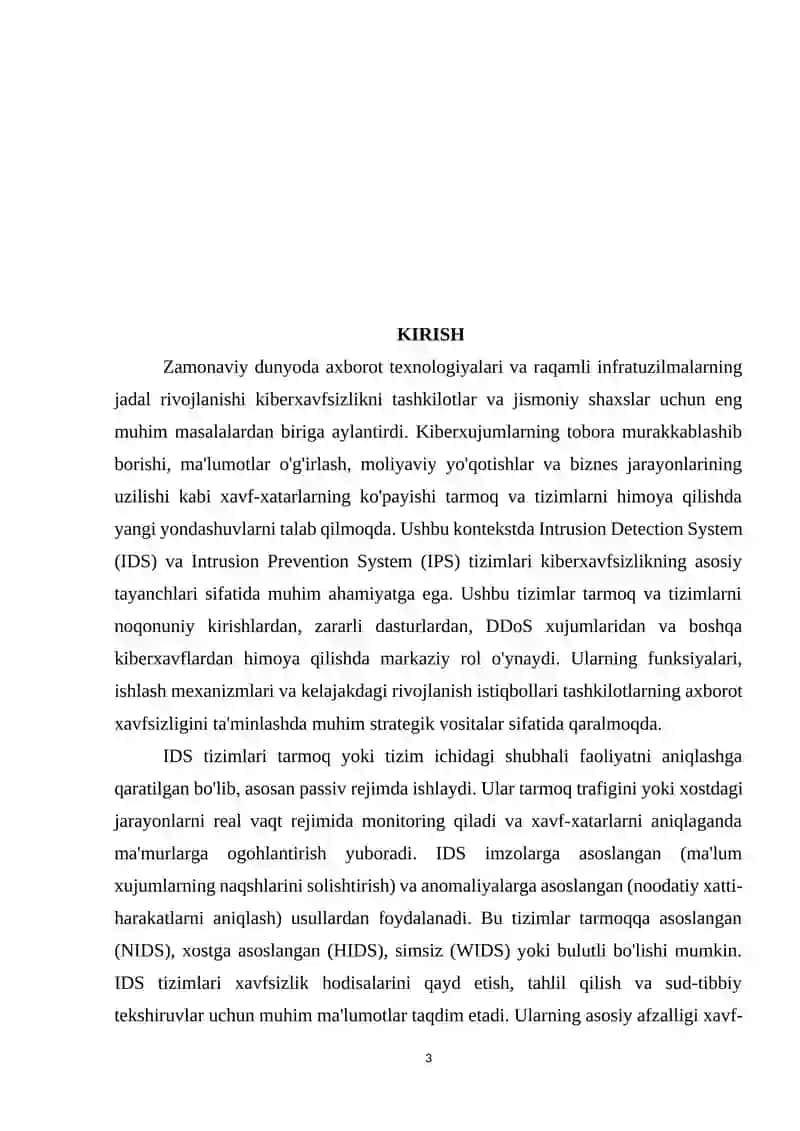 IDS/IPS tizimlari tahlili 3