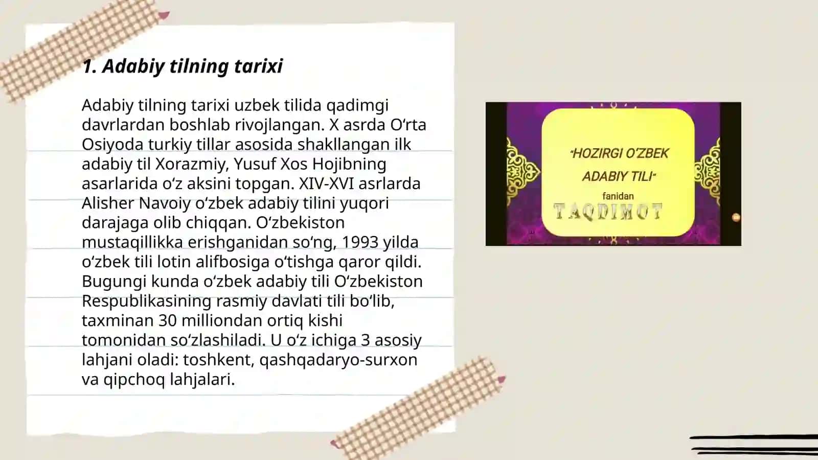 Adabiy tilni rivojlantiruvchi omillar 3