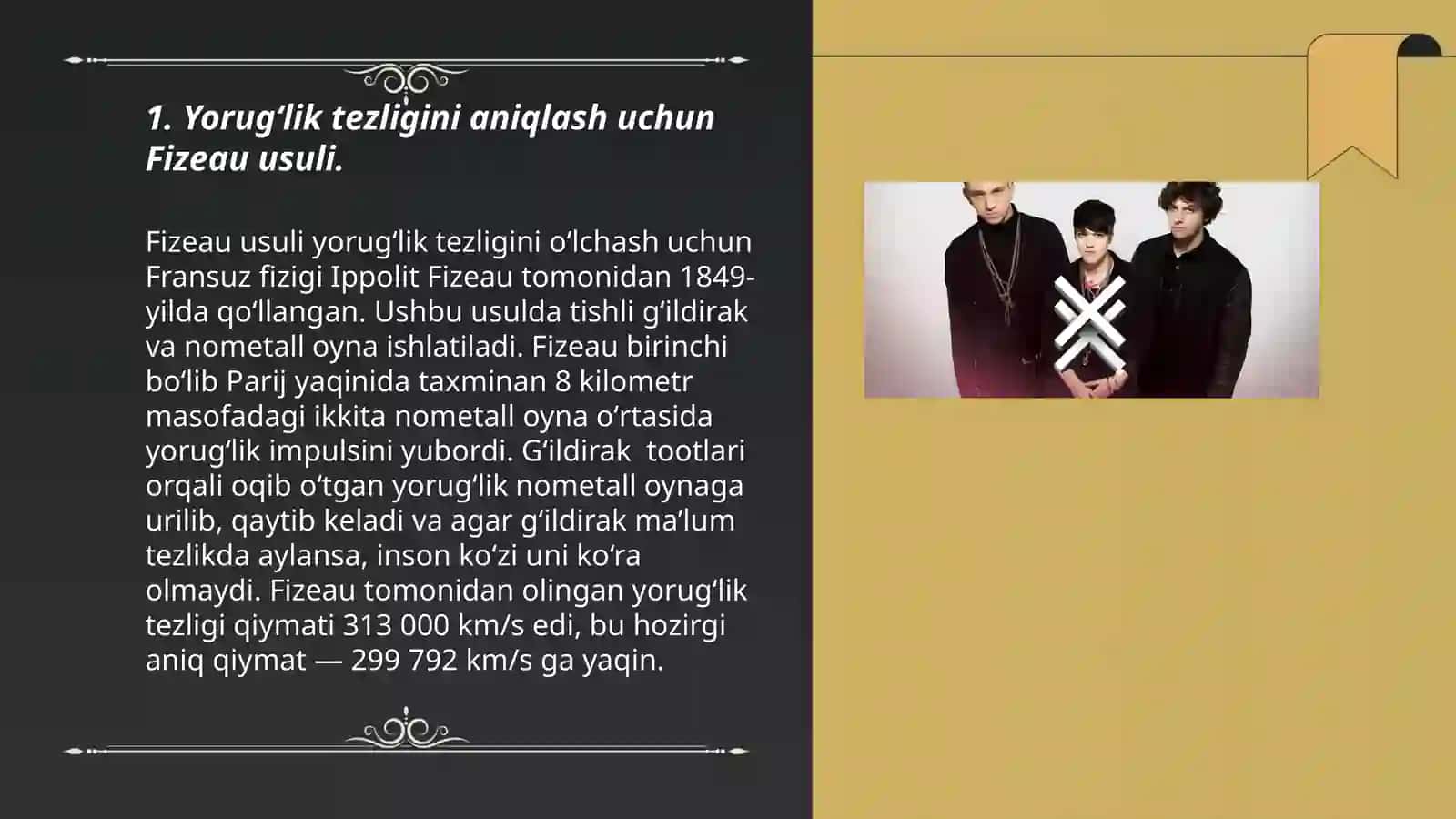 Yorugʻlik tezligini labaratoriya sharoitida aniqlash usullarini oʻrganish 3