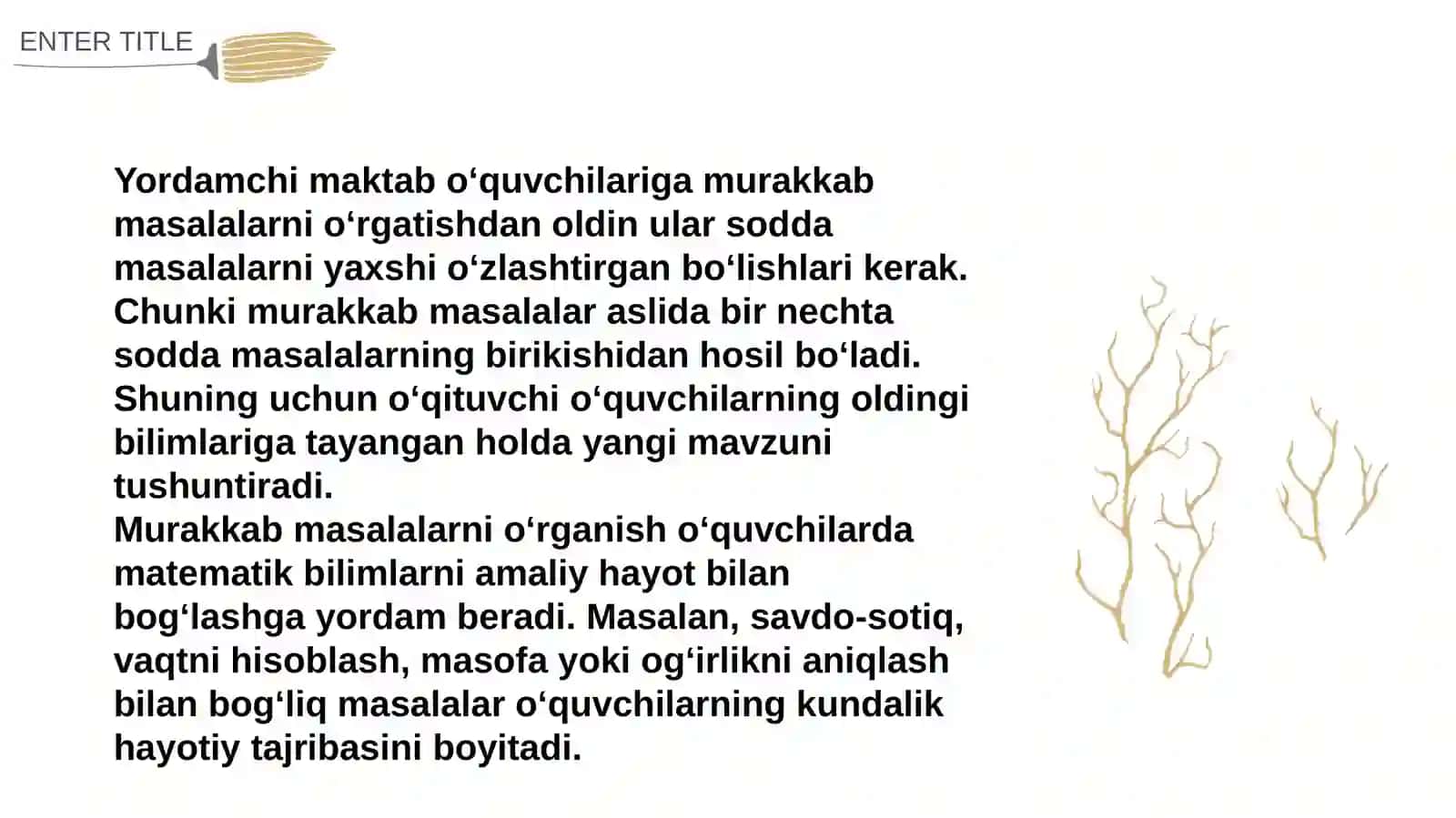 Yordamchi maktabda murakkab masalalar yechishga o‘rgatish metodikasi 3