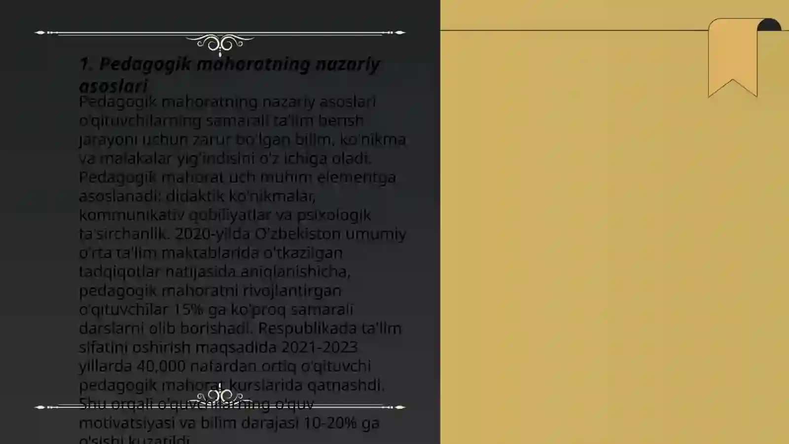 Pedagogik mahorat fanining predmeti, maqsadi va vazifalari 3