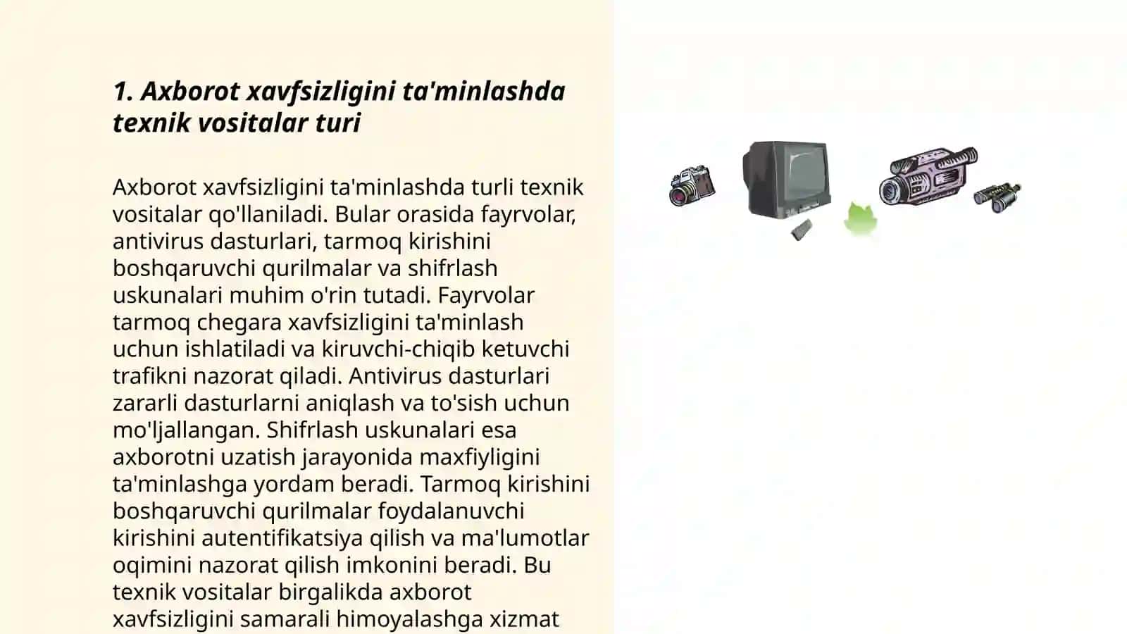 Axborotlarni himoyalashning texnik vositalari 3