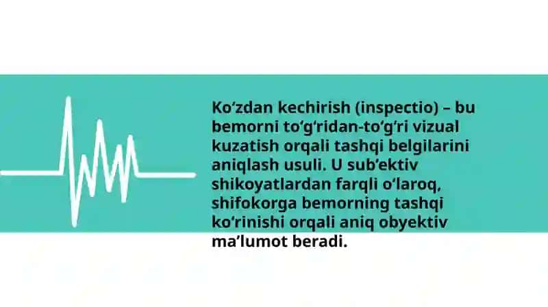Bemorlarni mustaqil koʻzdan kechirish 3