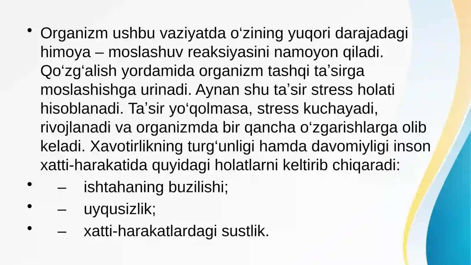 Stress nima va uning turlari 3