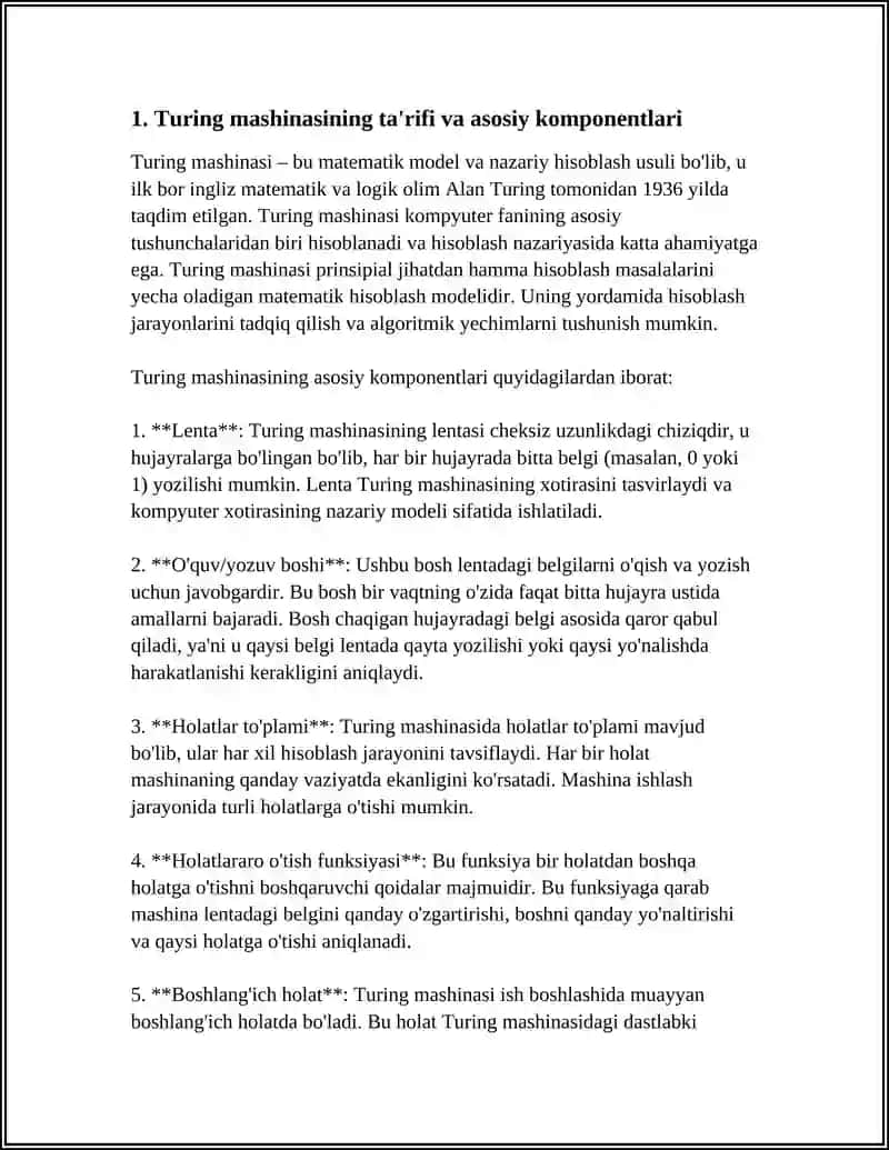TURING MASHINASI 3
