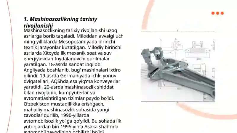 Mashinasozlik mazmuni va kelib chiqishi 3