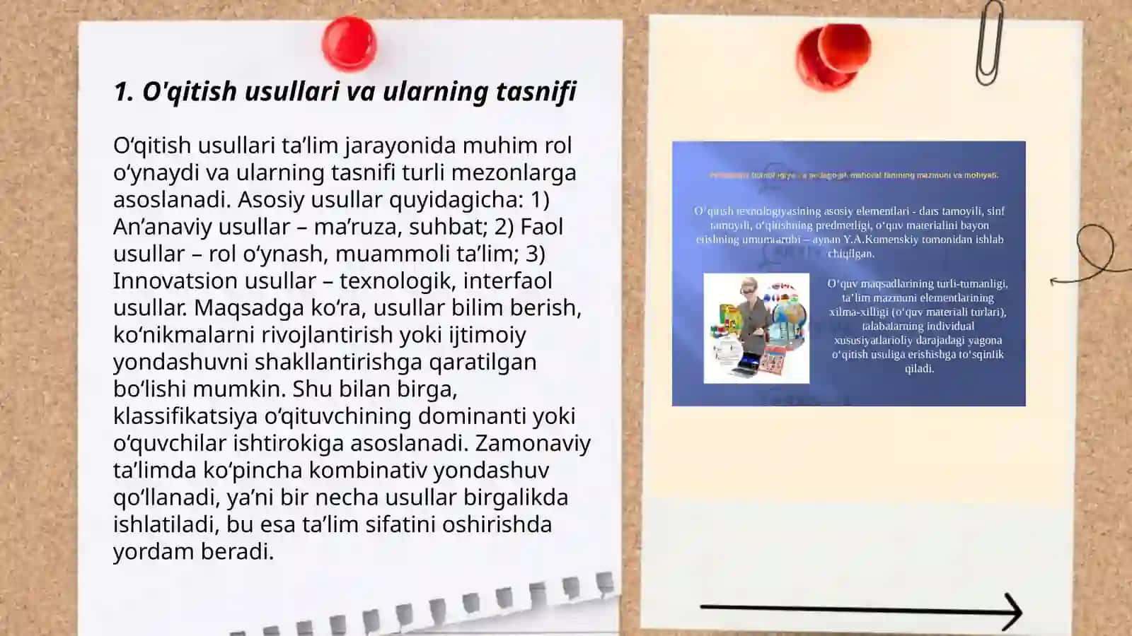 O'qitish metodlari haqida asosiy tushuncha 3
