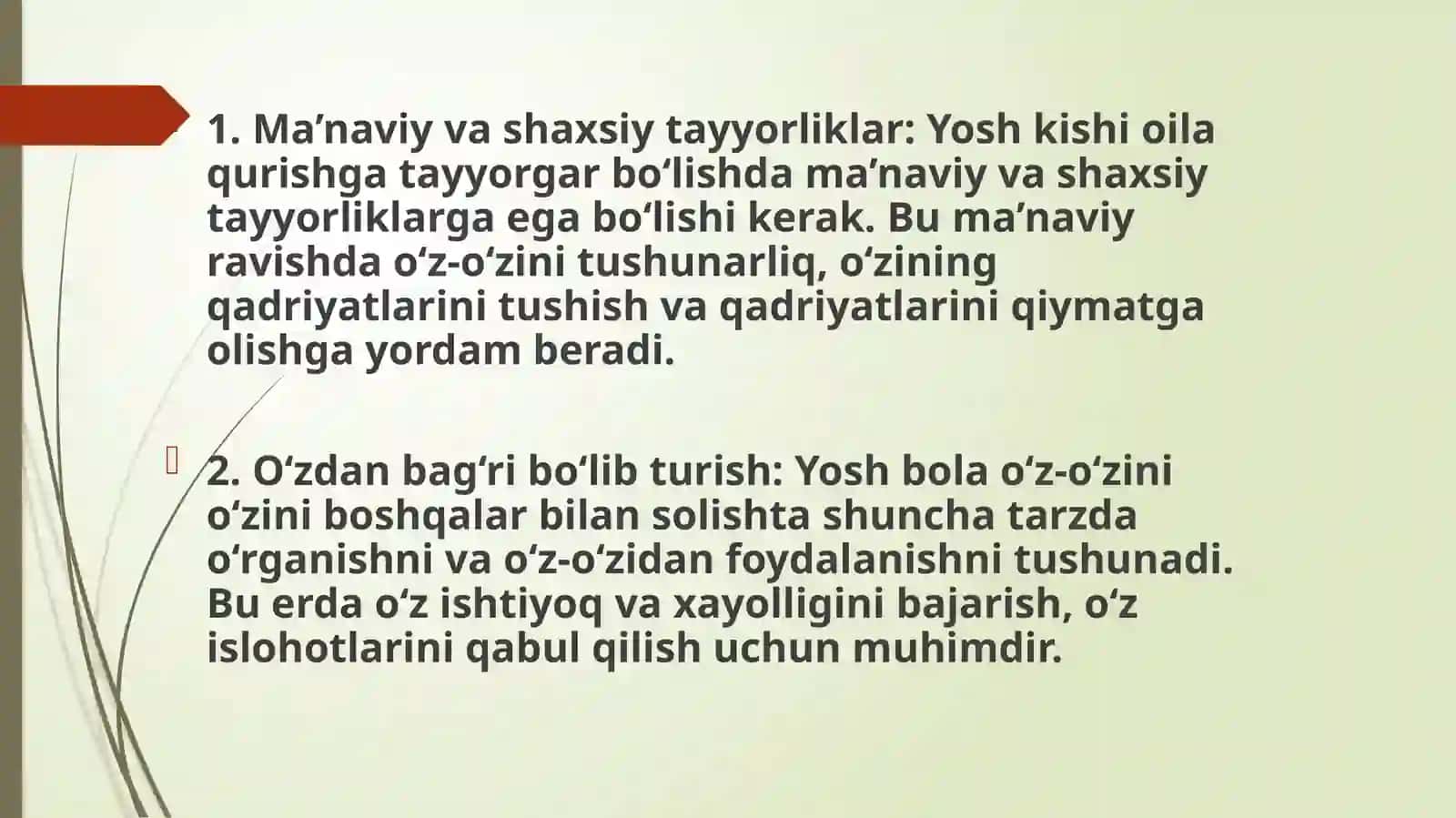 Nikoh oldi omillari 3