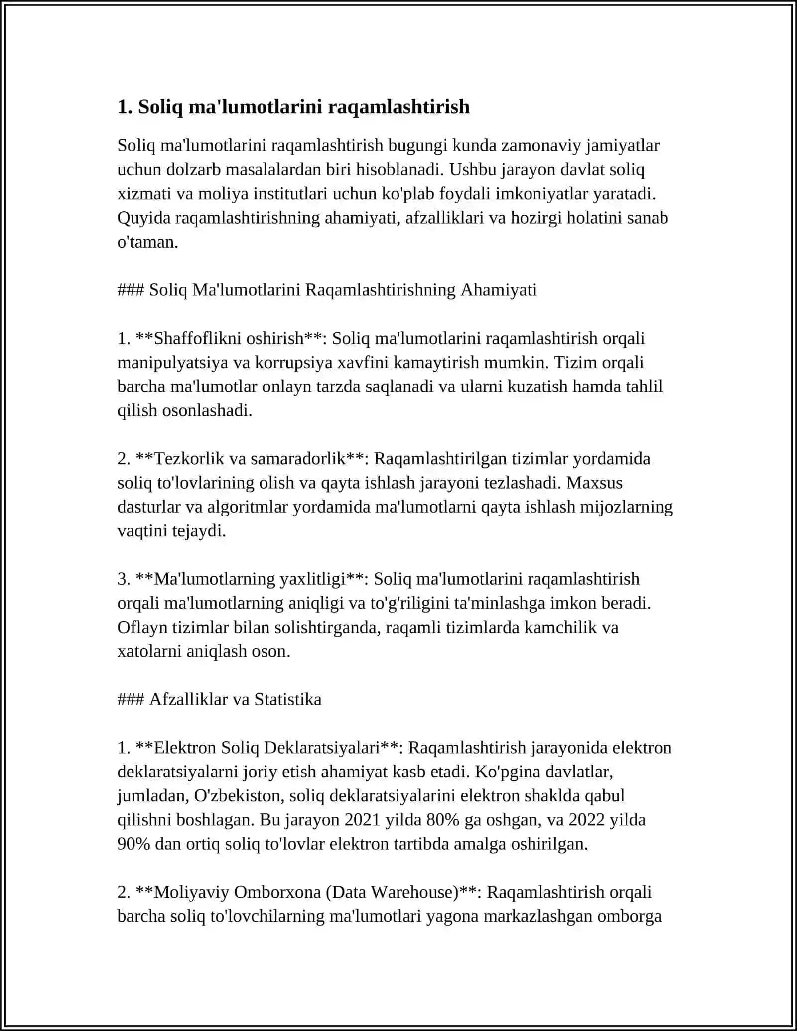 OʻZBEKISTON DA SOLIQ TIZIMINI RAQAMLI OʻZGARTISH 3