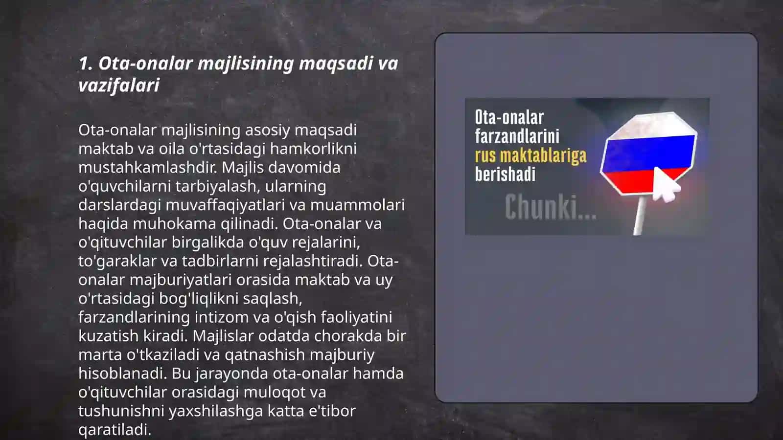 Ota-onalar majlisini tashkil qilish va o'tkazish metodikasi 3