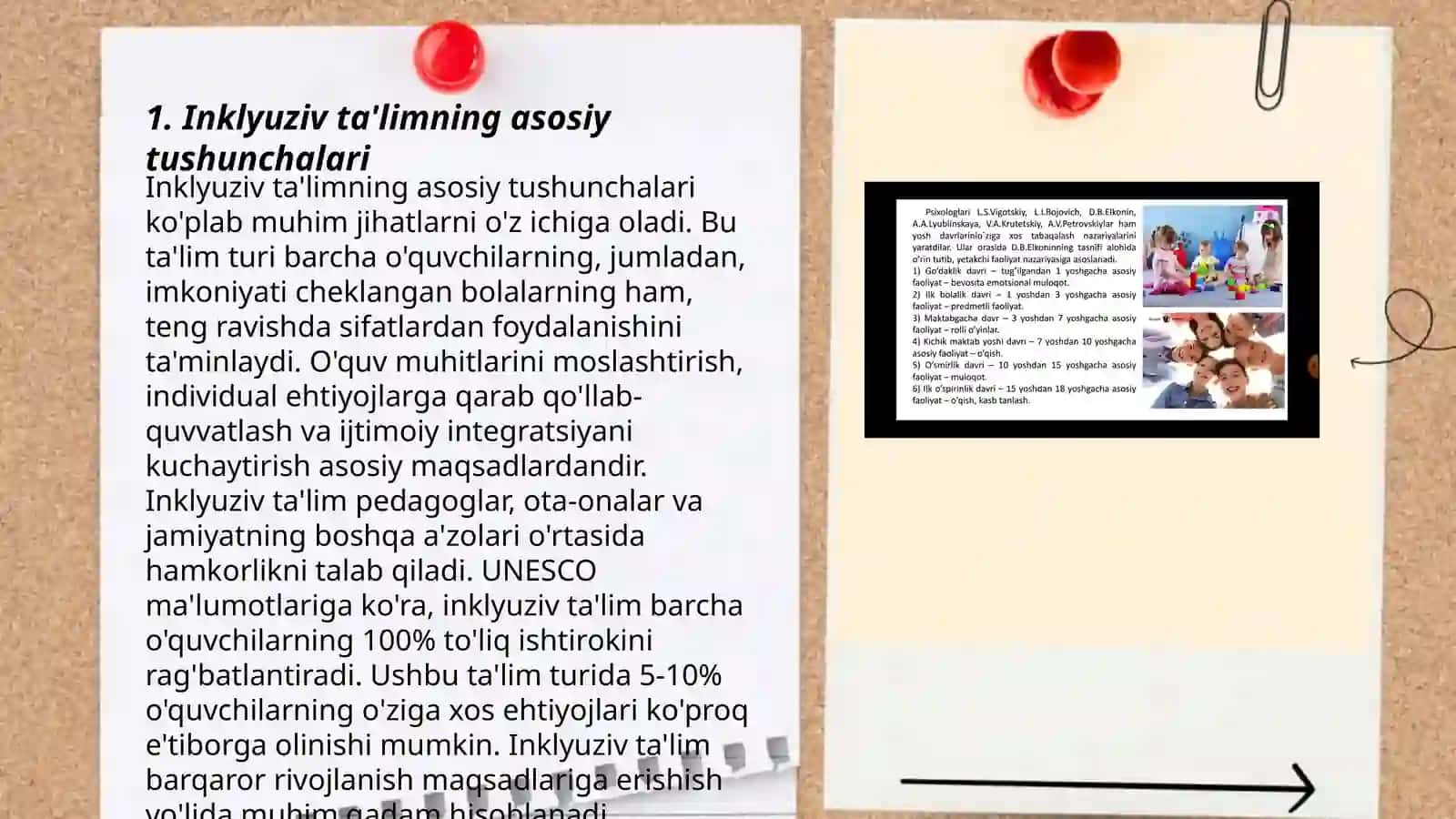 Uzluksiz ta'lim tizimida inklyuziv ta'limning pedagogik-psixologik bosqichlari 3