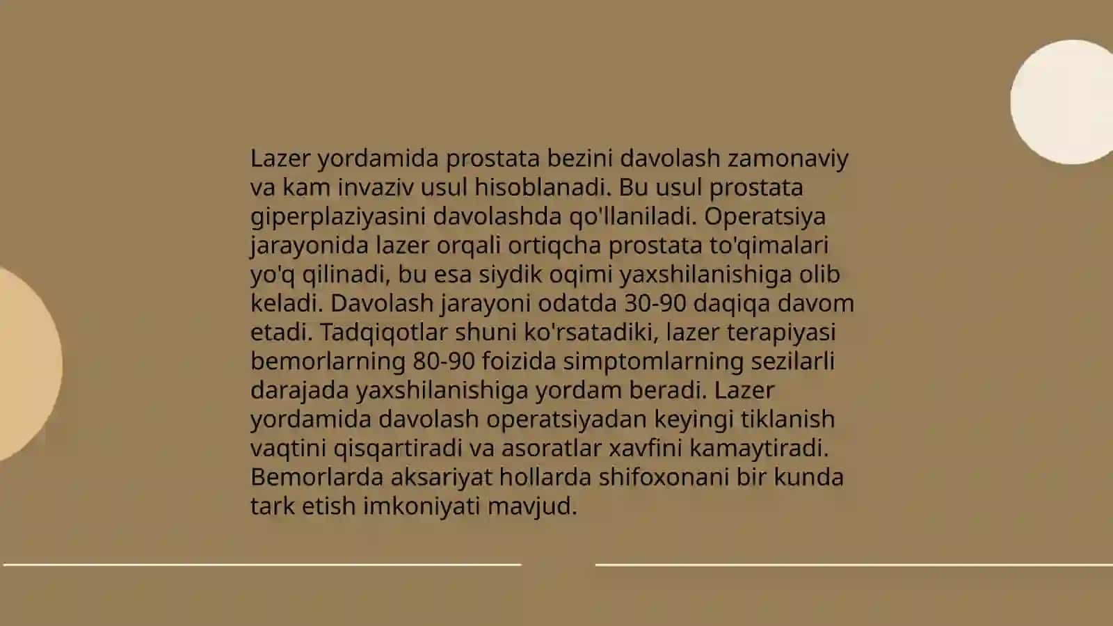 Urologiyada lazer xirurgiyasi 3