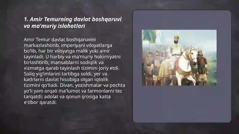 Amir Temur buyuk davlat arbobi 3