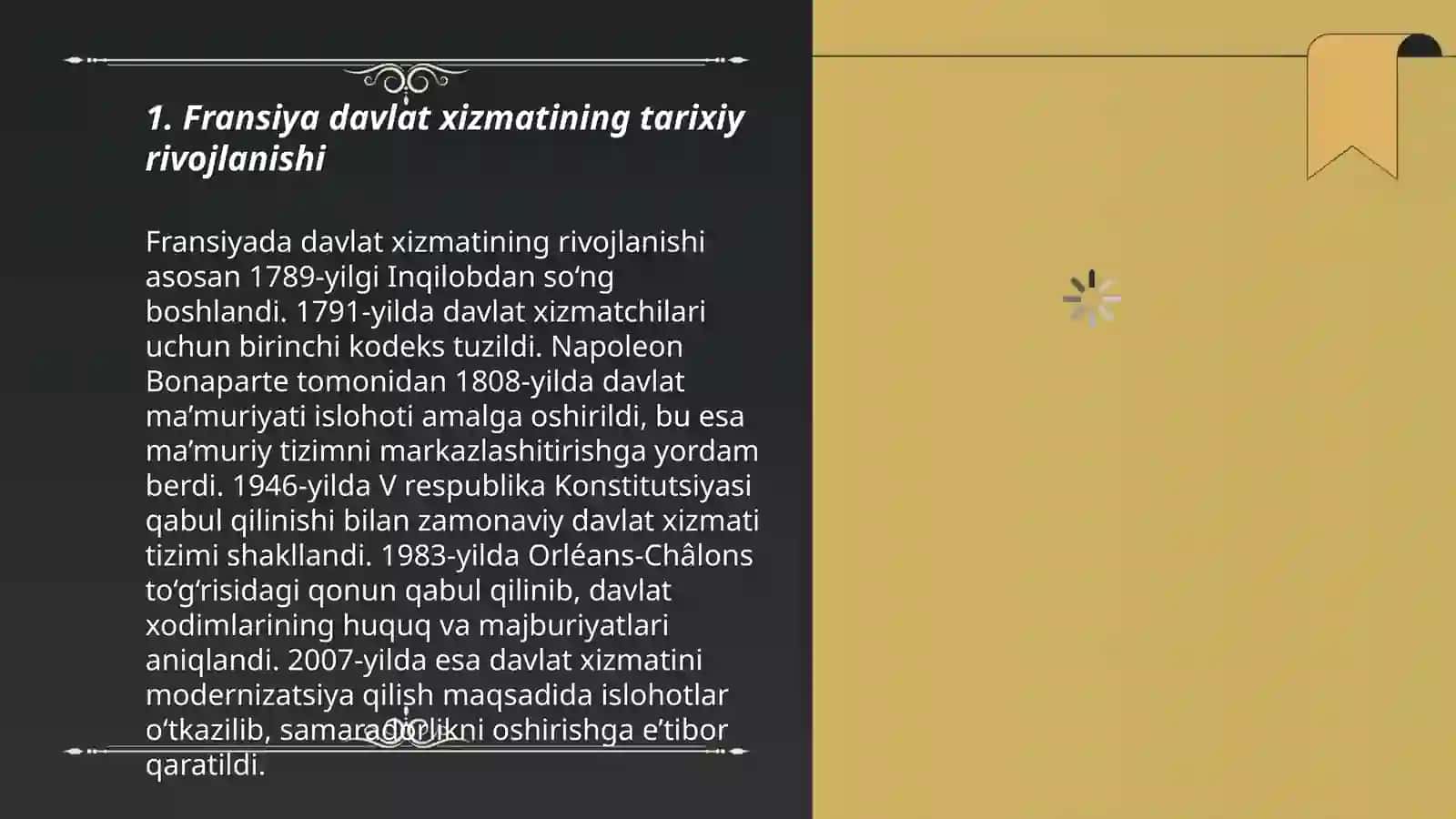 Fransiya davlat xizmati sohasi xususiyatlari 3