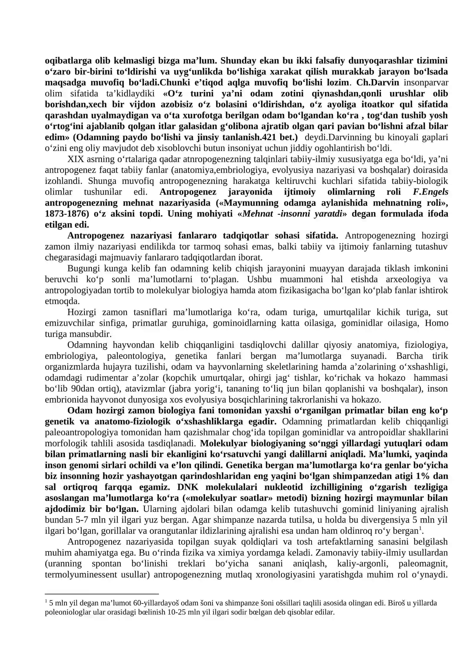 Inson falsafasi (Falsafiy ontopologiya) 3