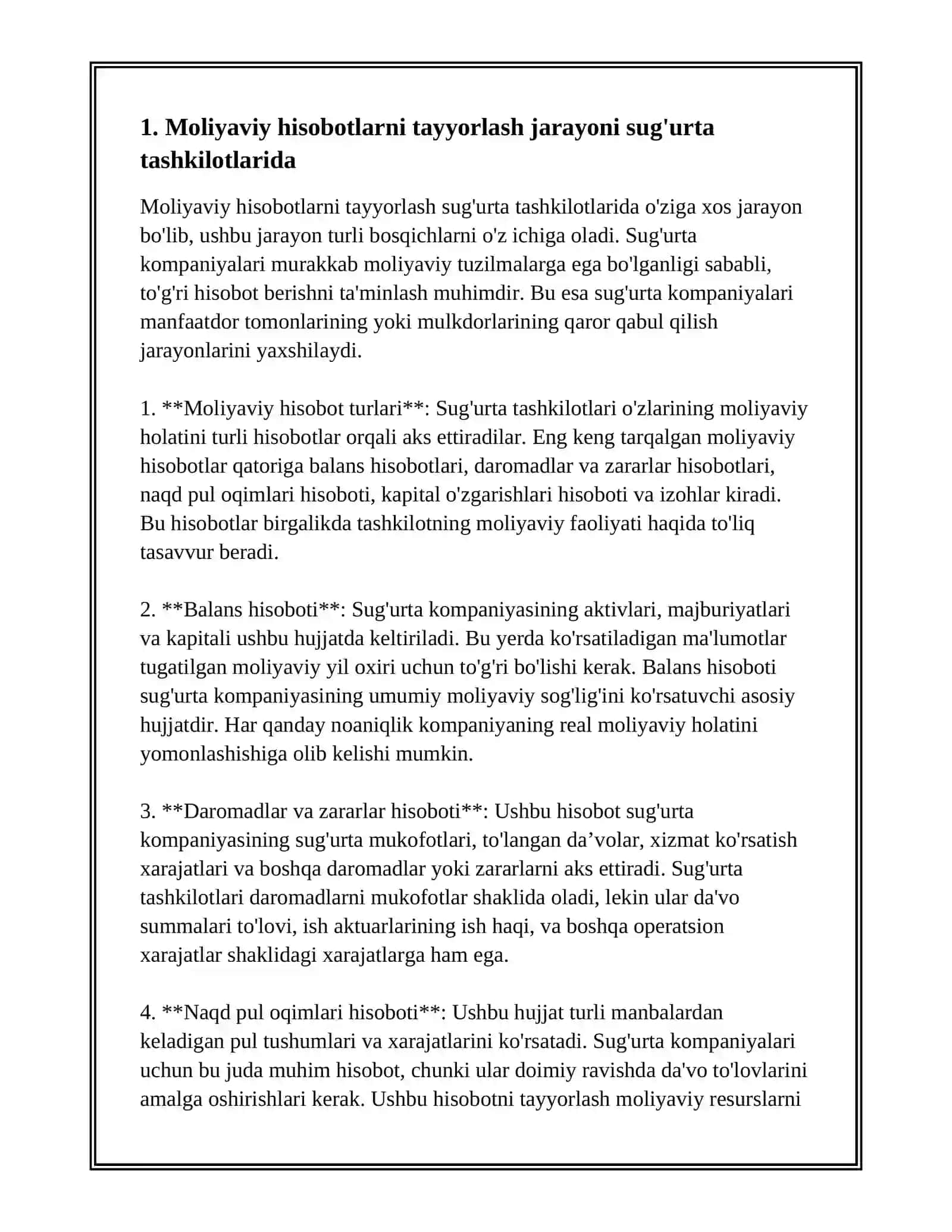 SUG'URTA TASHKILOTLARINING MOLIYAVIY HISOBOTLARI (4-SON) 3