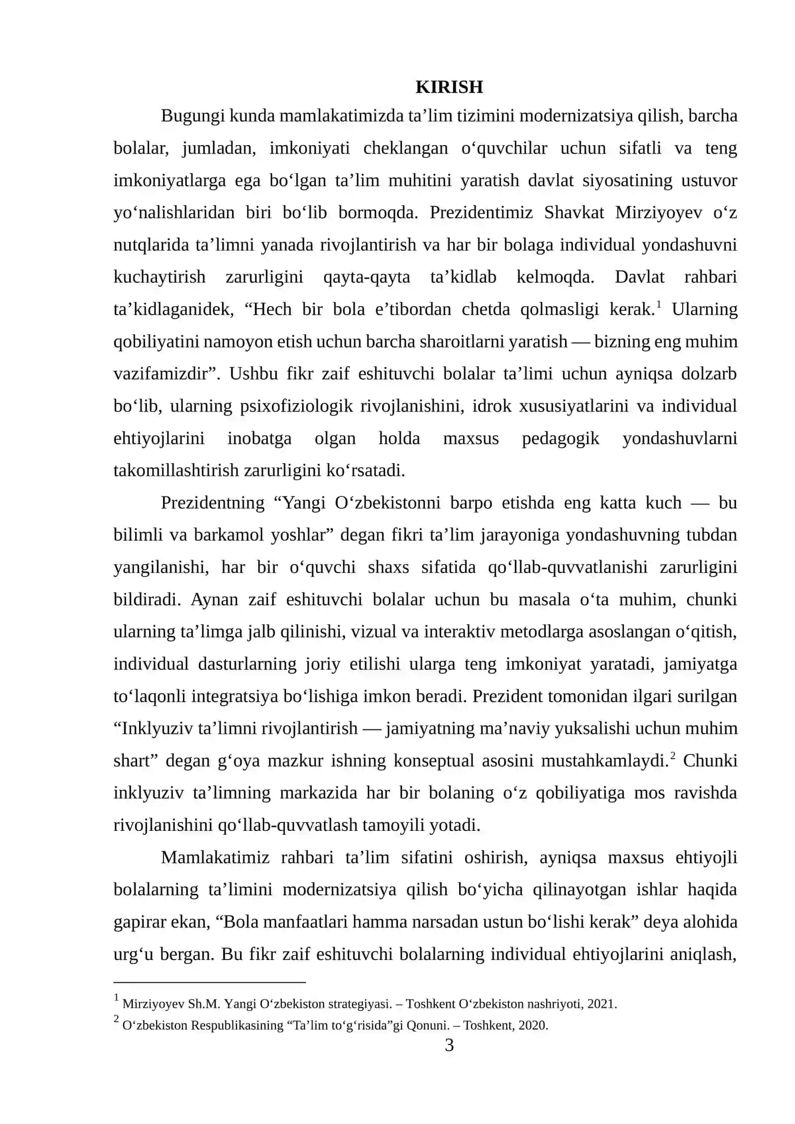 Zaif eshituvchi bolalarning individual ehtiyojlariga moslashtirilgan ta'lim metodikasi 3
